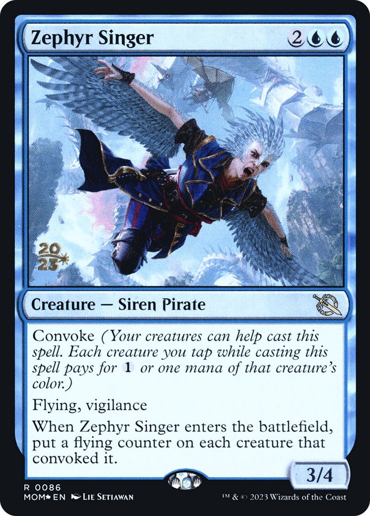 Zephyr Singer [March of the Machine Prerelease Promos] | Magic Magpie