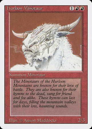 Hurloon Minotaur [Revised Edition] | Magic Magpie