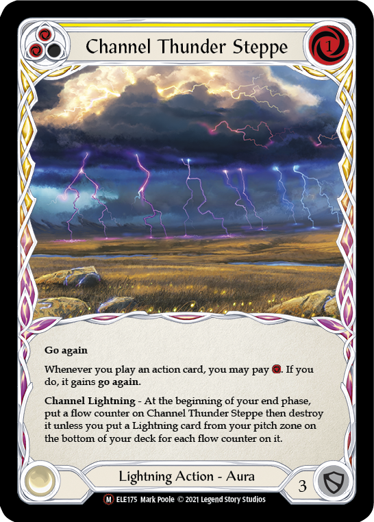 Channel Thunder Steppe [U-ELE175] Unlimited Rainbow Foil | Magic Magpie