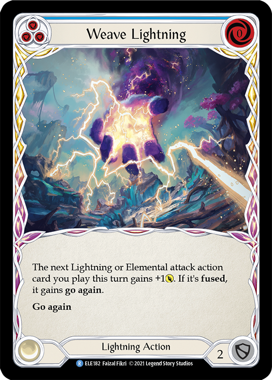 Weave Lightning (Blue) [ELE182] (Tales of Aria)  1st Edition Normal | Magic Magpie