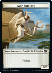 Elemental // Aven Initiate Double-sided Token [Double Masters 2022 Tokens] | Magic Magpie