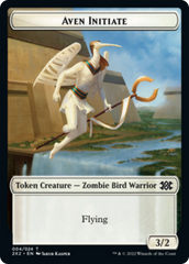 Drake // Aven Initiate Double-sided Token [Double Masters 2022 Tokens] | Magic Magpie