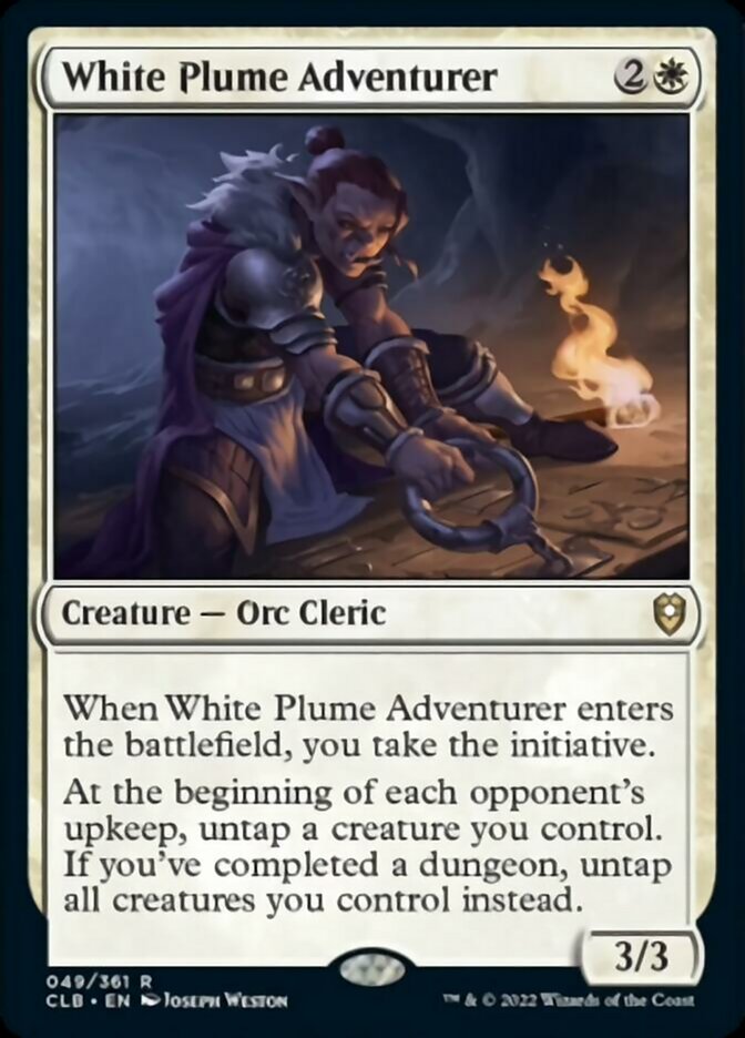 White Plume Adventurer [Commander Legends: Battle for Baldur's Gate] | Magic Magpie