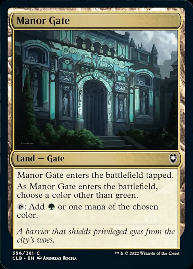 Manor Gate [Commander Legends: Battle for Baldur's Gate] | Magic Magpie