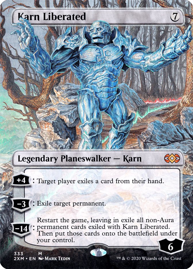 Karn Liberated (Borderless) [Double Masters] | Magic Magpie