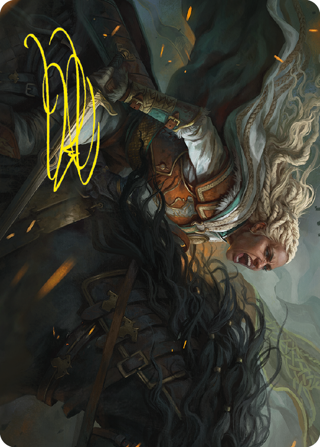 Eowyn, Fearless Knight Art Card (Gold-Stamped Signature) [The Lord of the Rings: Tales of Middle-earth Art Series] | Magic Magpie