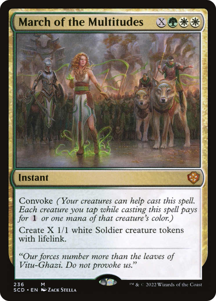 March of the Multitudes [Starter Commander Decks] | Magic Magpie