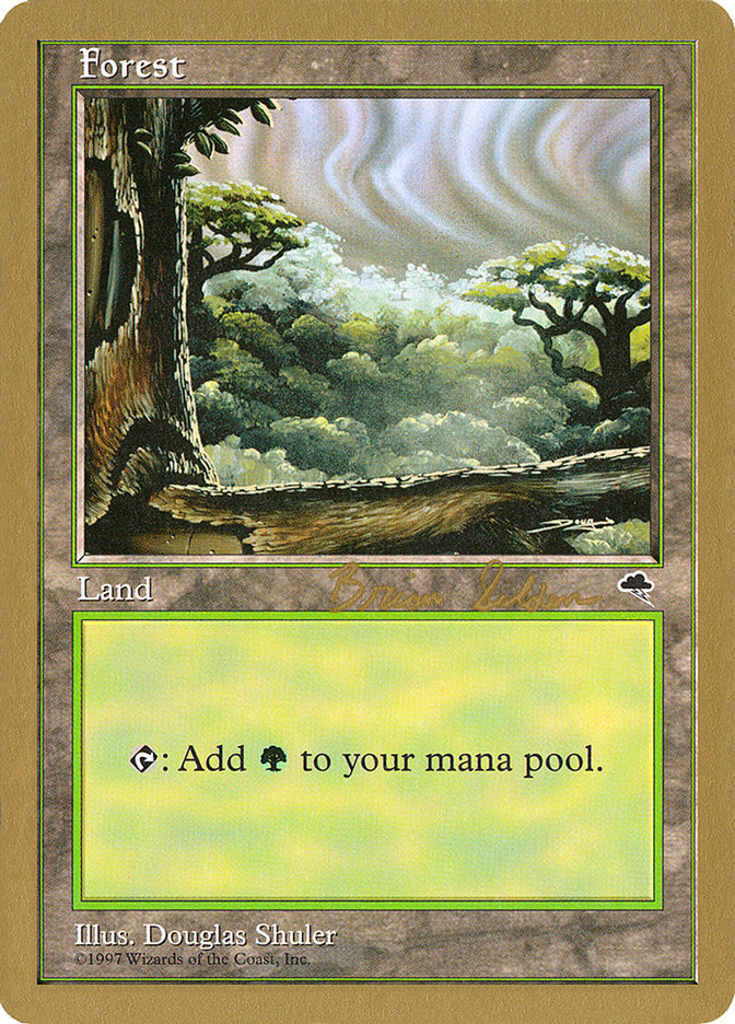 Forest (bs349) (Brian Selden) [World Championship Decks 1998] | Magic Magpie