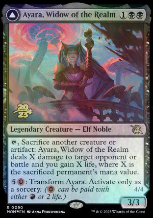 Ayara, Widow of the Realm // Ayara, Furnace Queen [March of the Machine Prerelease Promos] | Magic Magpie
