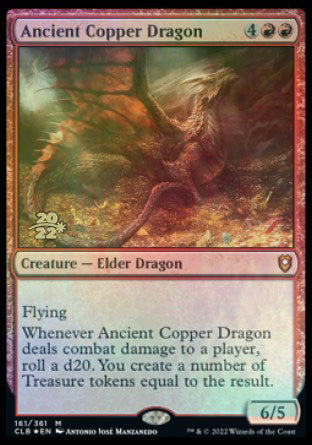 Ancient Copper Dragon [Commander Legends: Battle for Baldur's Gate Prerelease Promos] | Magic Magpie