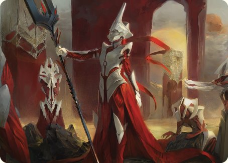 Porcelain Zealot Art Card [Phyrexia: All Will Be One Art Series] | Magic Magpie