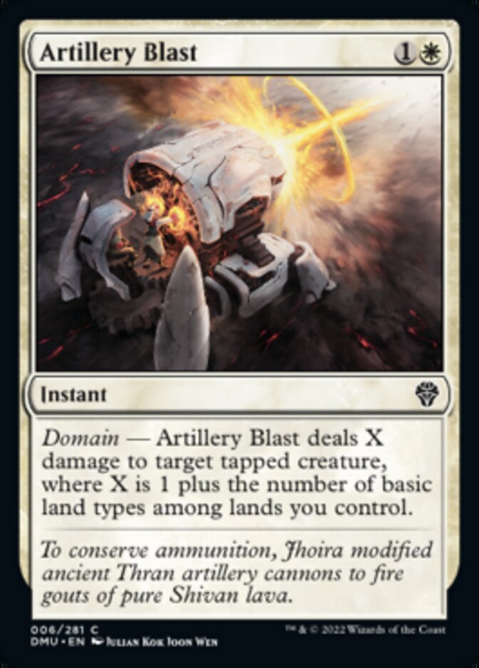 Artillery Blast [Dominaria United] | Magic Magpie