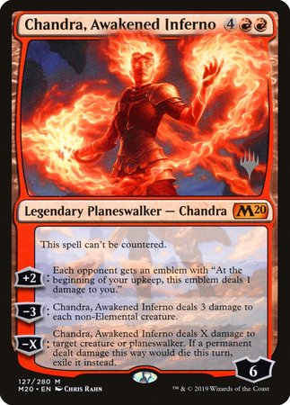 Chandra, Awakened Inferno [Core Set 2020 Promos] | Magic Magpie