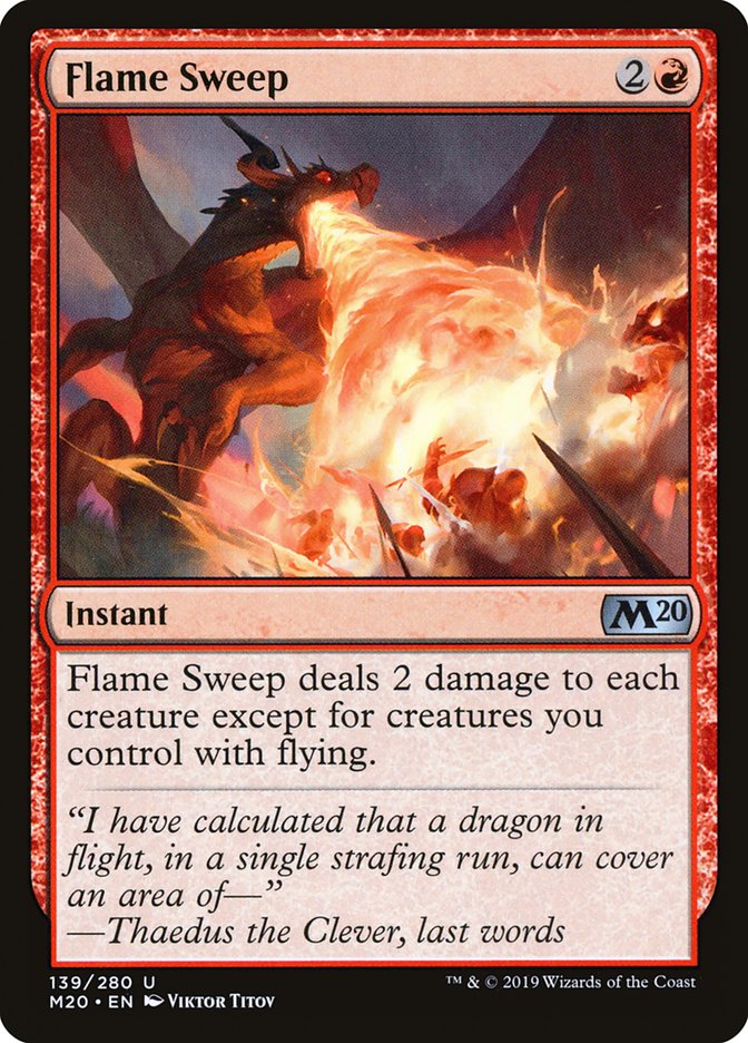 Flame Sweep [Core Set 2020] | Magic Magpie