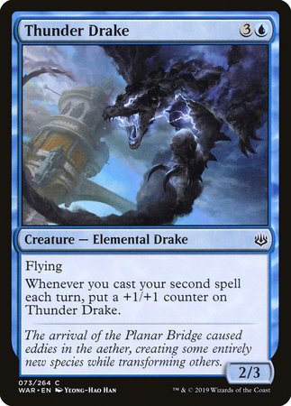 Thunder Drake [War of the Spark] | Magic Magpie