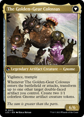 Tetzin, Gnome Champion // The Golden-Gear Colossus [The Lost Caverns of Ixalan Commander] | Magic Magpie