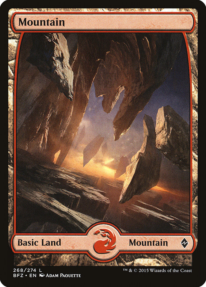 Mountain (268) [Battle for Zendikar] | Magic Magpie