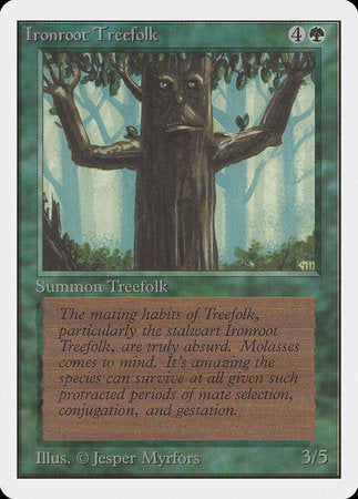 Ironroot Treefolk [Unlimited Edition] | Magic Magpie