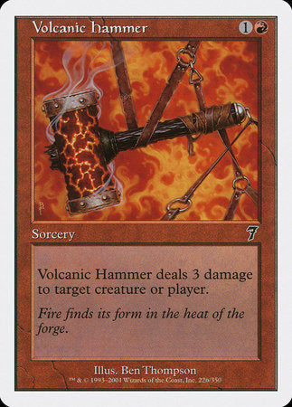 Volcanic Hammer [Seventh Edition] | Magic Magpie