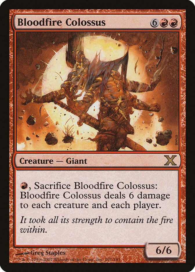 Bloodfire Colossus [Tenth Edition] | Magic Magpie