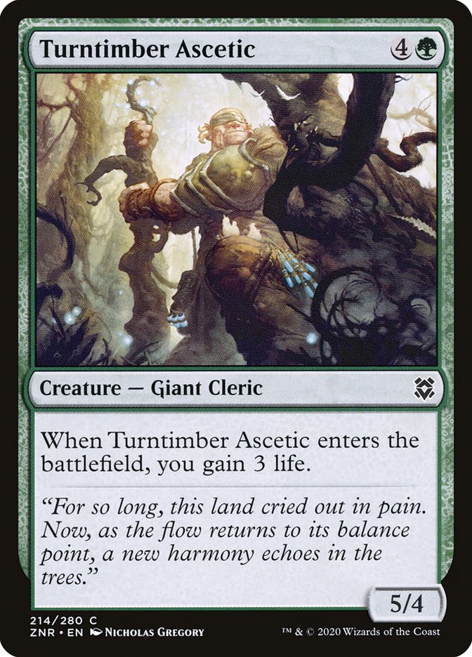 Turntimber Ascetic [Zendikar Rising] | Magic Magpie