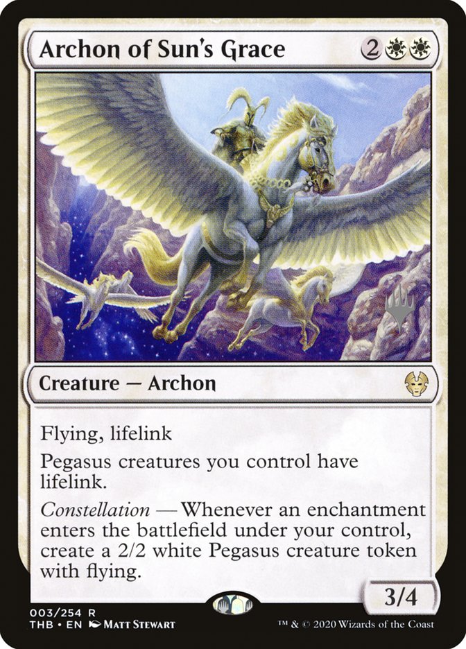 Archon of Sun's Grace (Promo Pack) [Theros Beyond Death Promos] | Magic Magpie