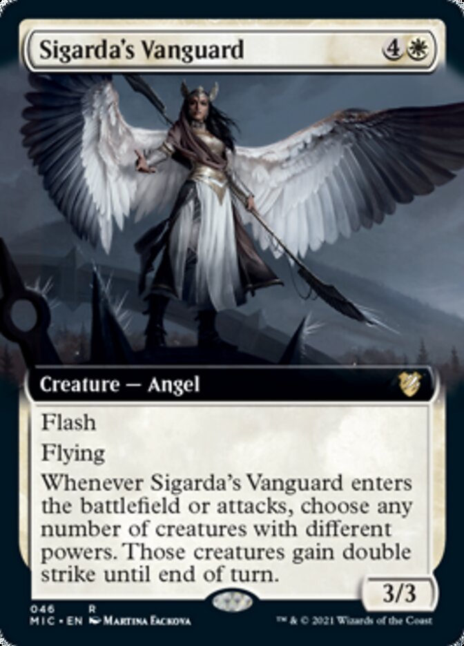 Sigarda's Vanguard (Extended) [Innistrad: Midnight Hunt Commander] | Magic Magpie