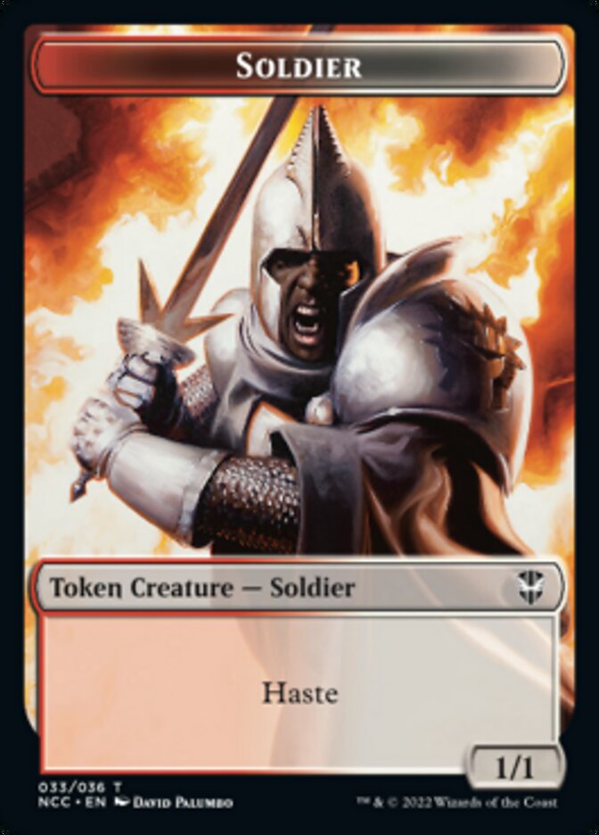 Soldier (33) // Devil Double-sided Token [Streets of New Capenna Commander Tokens] | Magic Magpie