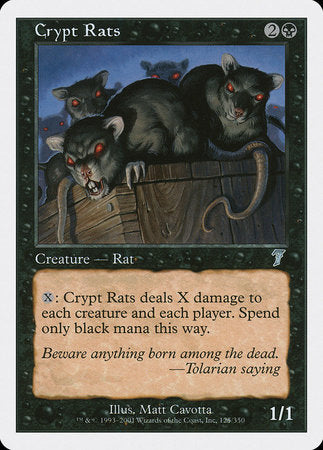 Crypt Rats [Seventh Edition] | Magic Magpie