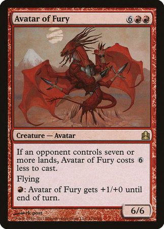 Avatar of Fury [Commander 2011] | Magic Magpie