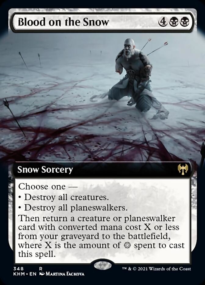 Blood on the Snow (Extended Art) [Kaldheim] | Magic Magpie