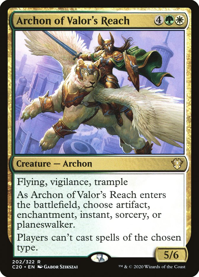 Archon of Valor's Reach [Commander 2020] | Magic Magpie