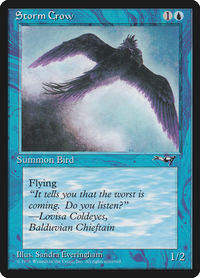 Storm Crow (Looking Ahead) [Alliances] | Magic Magpie
