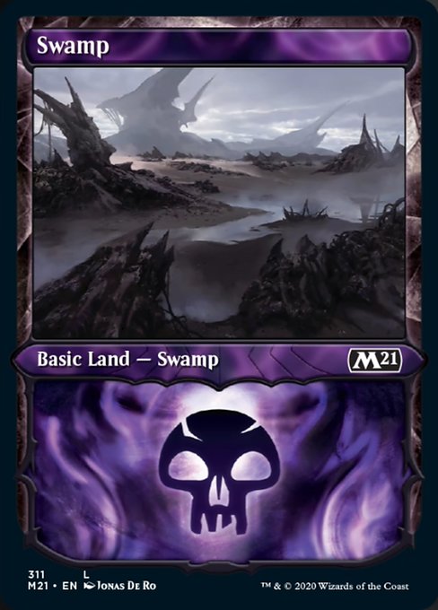 Swamp (Showcase) [Core Set 2021] | Magic Magpie