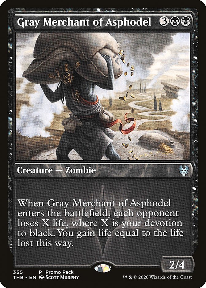 Gray Merchant of Asphodel (Promo Pack) [Theros Beyond Death Promos] | Magic Magpie