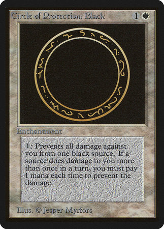 Circle of Protection: Black [Limited Edition Beta] | Magic Magpie