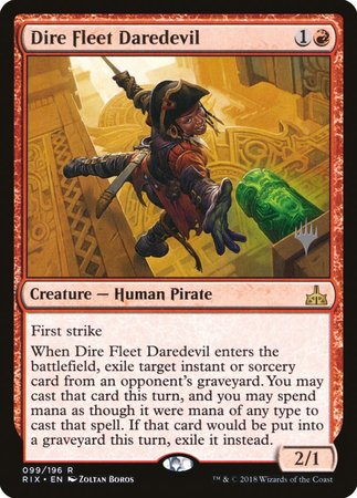 Dire Fleet Daredevil [Rivals of Ixalan Promos] | Magic Magpie