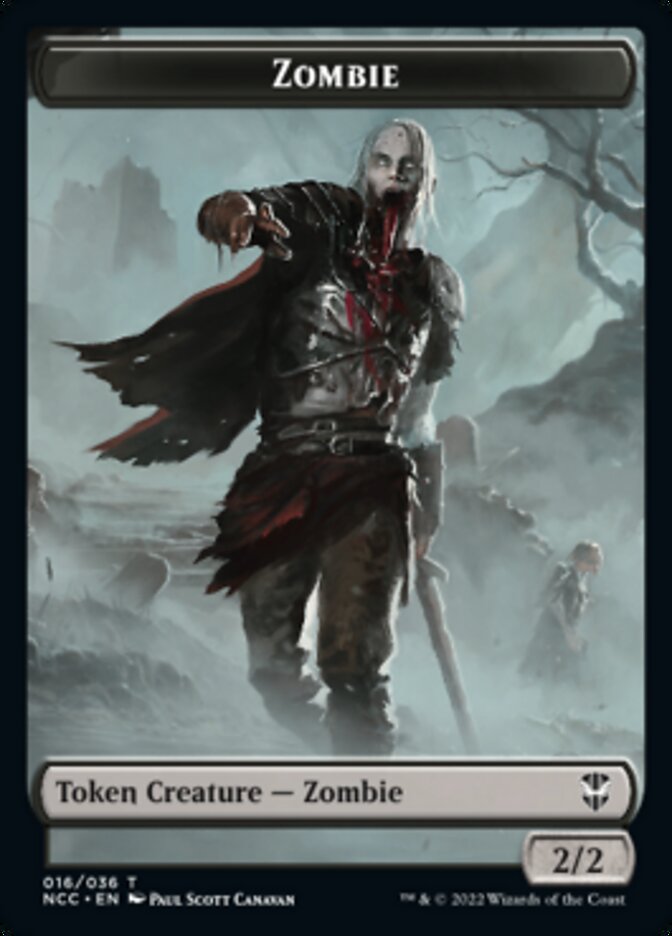 Zombie // Drake Double-sided Token [Streets of New Capenna Commander Tokens] | Magic Magpie