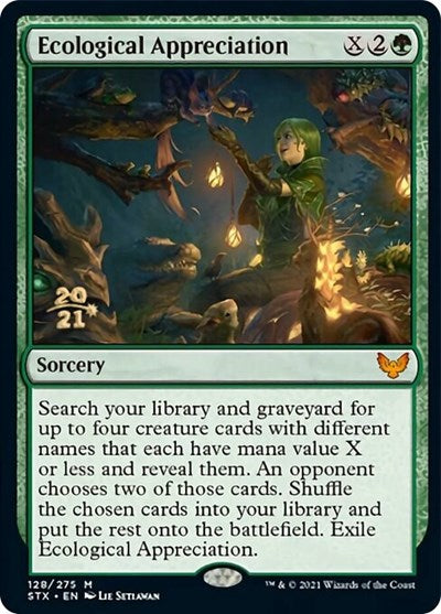 Ecological Appreciation [Strixhaven: School of Mages Prerelease Promos] | Magic Magpie