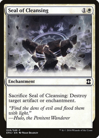 Seal of Cleansing [Eternal Masters] | Magic Magpie