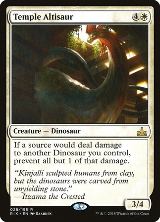 Temple Altisaur [Rivals of Ixalan] | Magic Magpie