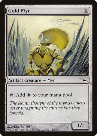 Gold Myr [Mirrodin] | Magic Magpie