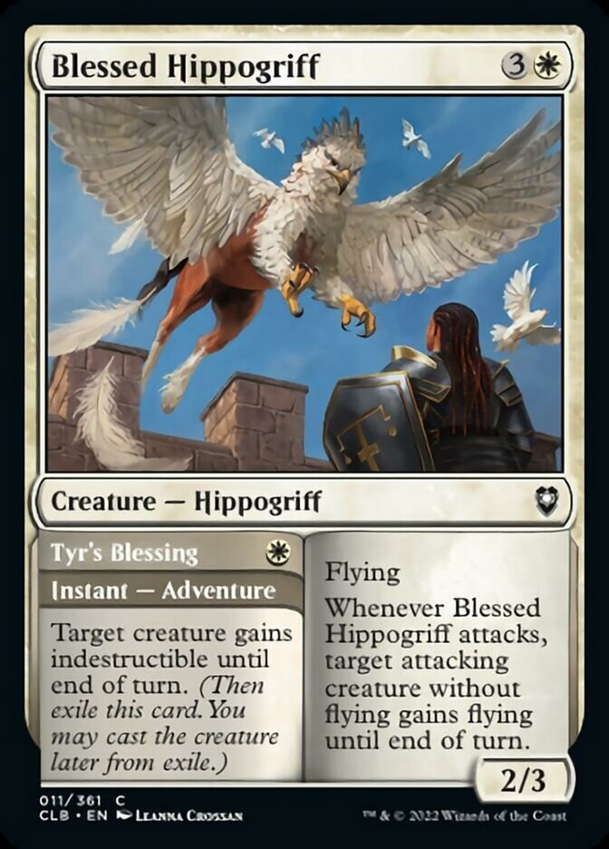 Blessed Hippogriff // Tyr's Blessing [Commander Legends: Battle for Baldur's Gate] | Magic Magpie