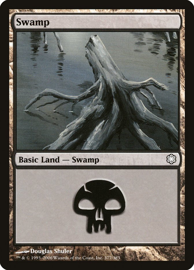 Swamp (377) [Coldsnap Theme Decks] | Magic Magpie