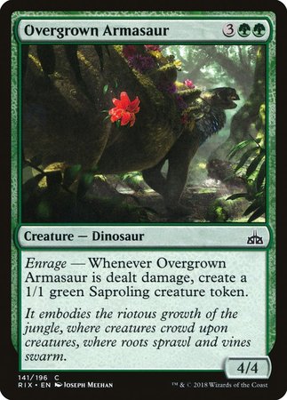 Overgrown Armasaur [Rivals of Ixalan] | Magic Magpie