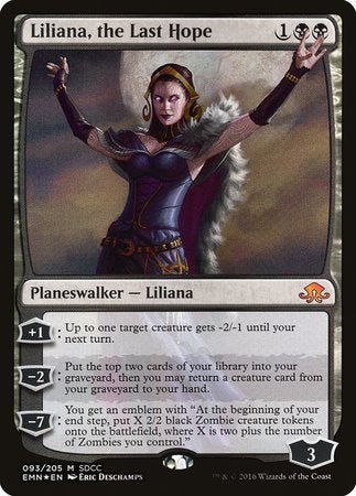 Liliana, the Last Hope SDCC 2016 EXCLUSIVE [San Diego Comic-Con 2016] | Magic Magpie