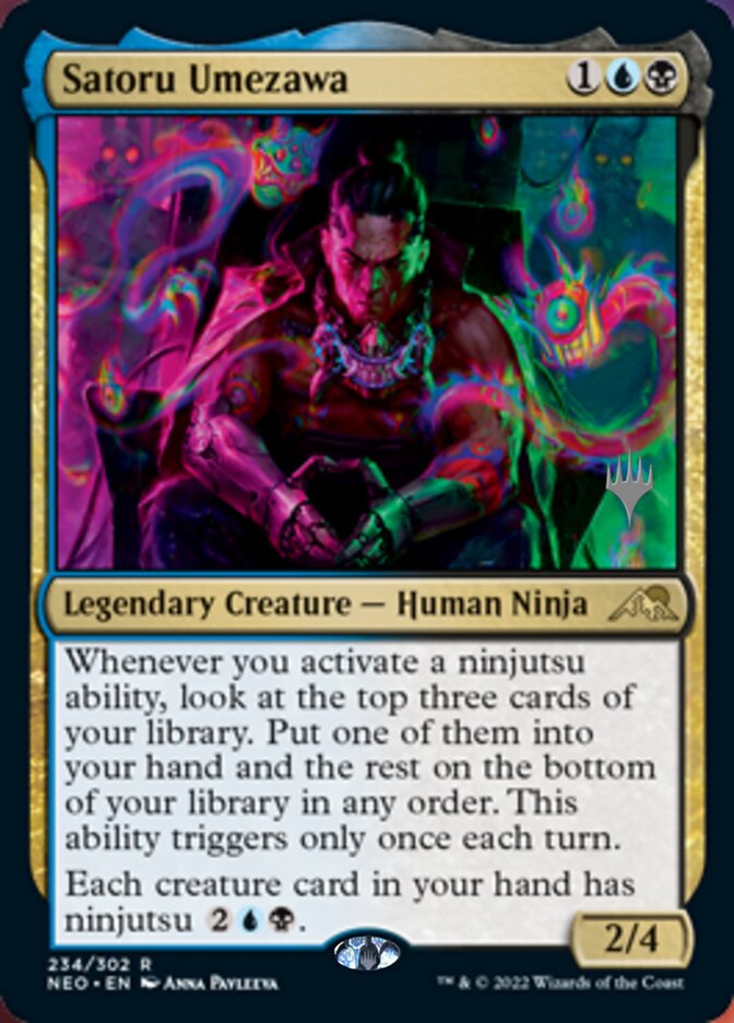 Satoru Umezawa (Promo Pack) [Kamigawa: Neon Dynasty Promos] | Magic Magpie