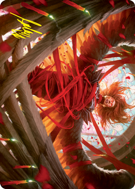 Sigarda's Imprisonment Art Card (Gold-Stamped Signature) [Innistrad: Crimson Vow Art Series] | Magic Magpie