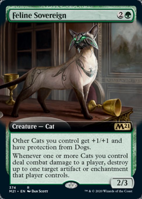 Feline Sovereign (Extended Art) [Core Set 2021] | Magic Magpie