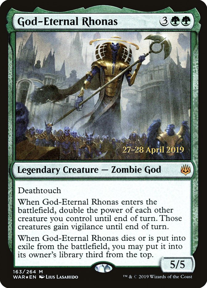 God-Eternal Rhonas  [War of the Spark Prerelease Promos] | Magic Magpie